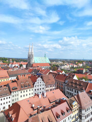 Obraz premium 29.04.2022 view from above of historical center of old town Goerlitz , Germany