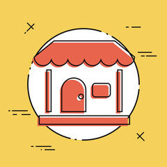 House concept - Vector flat minimal icon