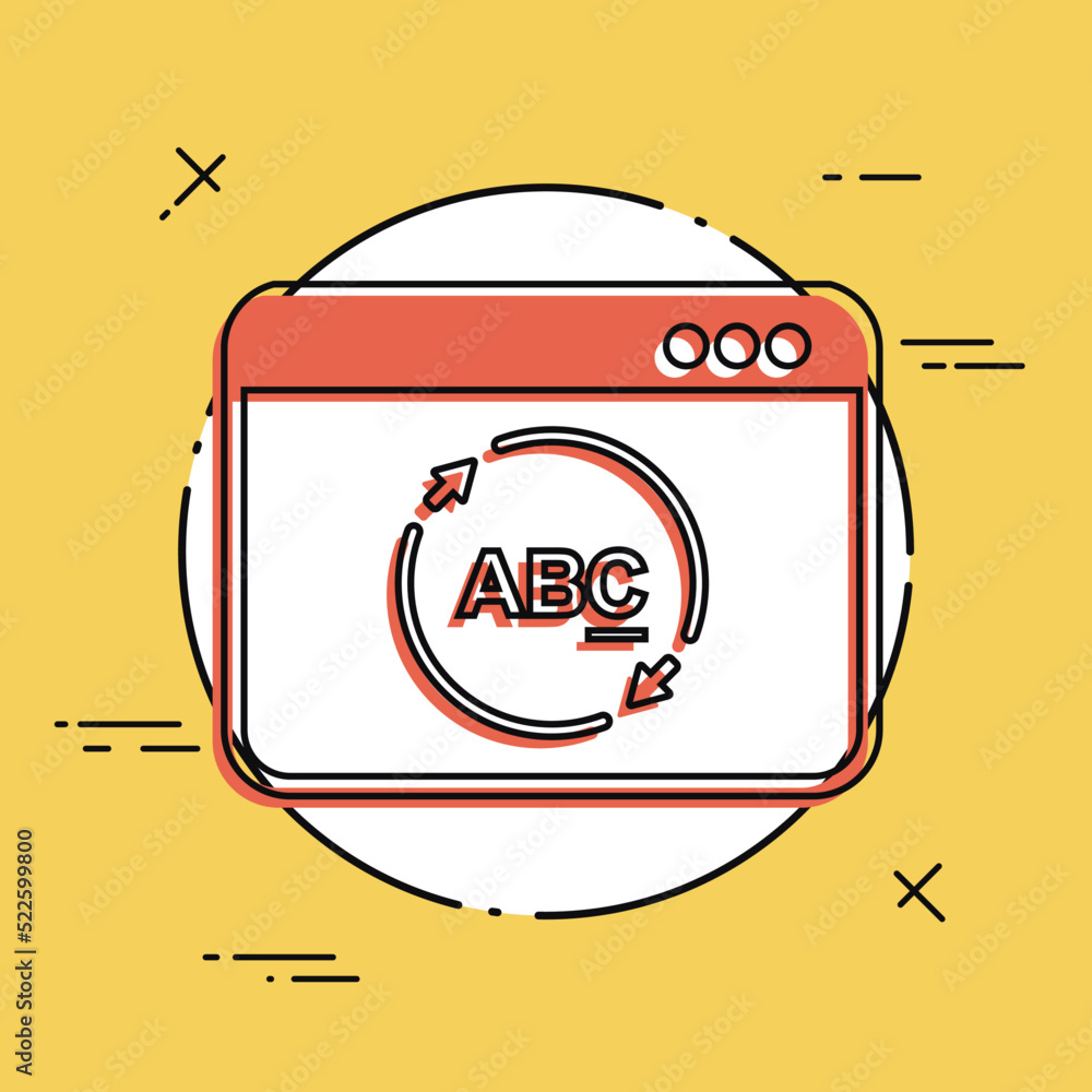 Poster refresh text window icon