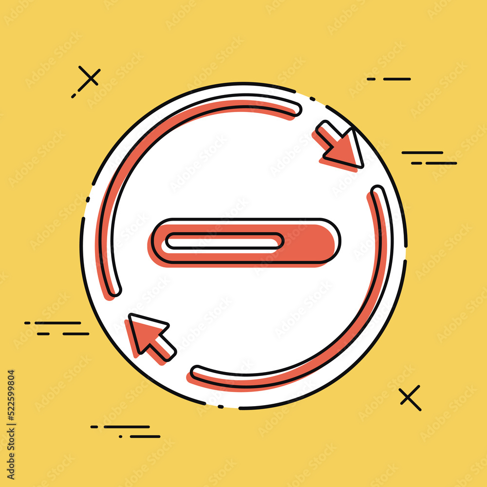 Poster refresh progress bar icon