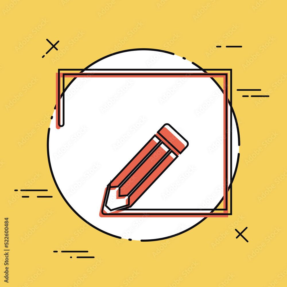 Poster customized design project - vector icon
