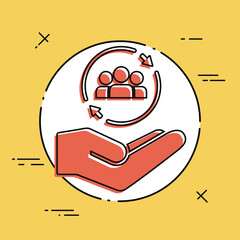 Network full services - Minimal vector icon