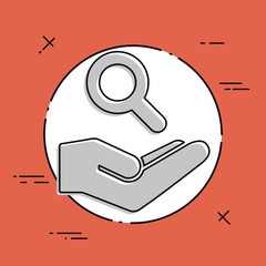 Find concept - Minimal vector icon