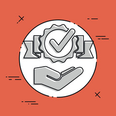 Service offer - Check best option - Minimal icon