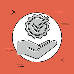 Checkmark symbol - Minimal modern icon