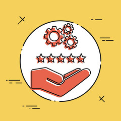 Process of success rating - Minimal modern icon