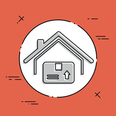 Delivery services - Vector flat icon