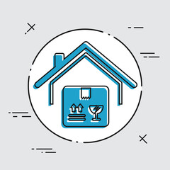 Delivery services - Vector flat icon