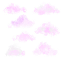 abstract pink cloud background