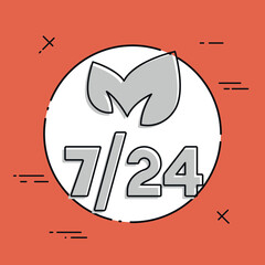 Steady gardening services - Vector web icon