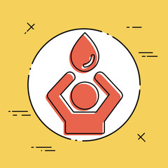 Need for water - Vector web icon