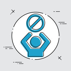 Access denied - Vector web icon