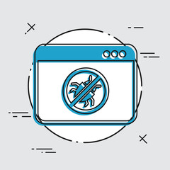 Antivirus software - Vector web icon