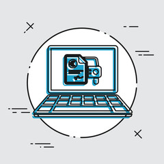 Automotive online quote - Euro - Vector flat icon