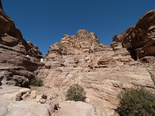 Fototapeta premium Petra, Wadi Musa, Jordania, Oriente Medio, Asia