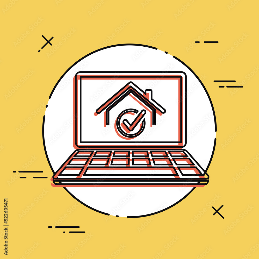 Poster choose the best home - vector icon for computer website or application