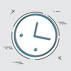 Clock icon - Thin series
