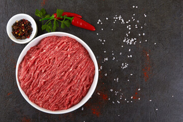 Pork and beef minced meat