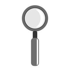 Magnifying glass icon. Vector illustration isolated on white background