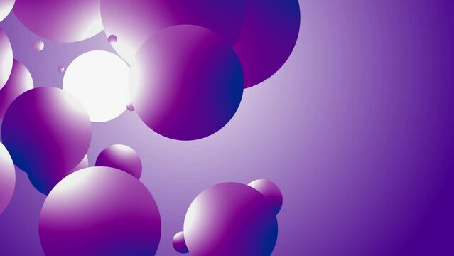 Abstract geometric background with purple sphere. Copy space backdrop