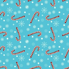 Seamless Christmas mint candy pattern for kids clothes print and accessories and wrapping and new year gift box