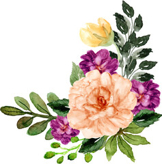 bouquet of autumn roses