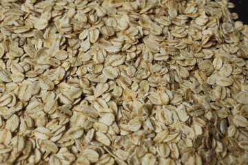 close-up of oatmeal. Background food. Healthy food. Home cooking food porridge. diet