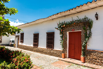 Santa Fe de Antioquia - Colombia. July 29, 2022. Heritage Town of Colombia that keeps the most...