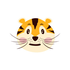 Funny tiger illustration. Perfect for T-shirt, poster, textile, print and greeting card. Vector illustration for decor and design. копия