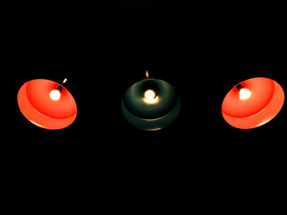 decorative beautiful chandeliers in a room