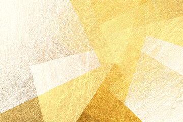 金色の和紙の背景素材（アブストラクト） - obrazy, fototapety, plakaty