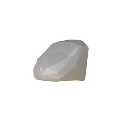 3d crystal mineral stone