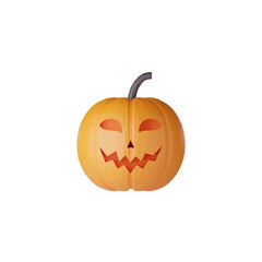 3d scary Halloween pumpkin
