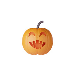 3d scary Halloween pumpkin