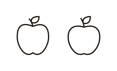 Apple icon vector. Apple sign and symbols for web design.