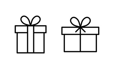 Gift icon vector. gift sign and symbol. birthday gift
