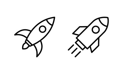 Rocket icon vector. Startup sign and symbol. rocket launcher icon