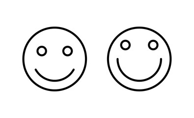 Smile icon vector. smile emoticon icon. feedback sign and symbol