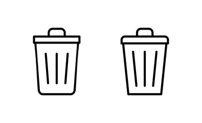 Trash icon vector. trash can icon. delete sign and symbol.