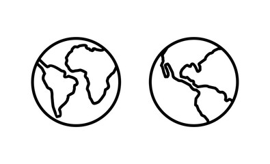 World map vector. Worldmap sign and symbol. Globe icon