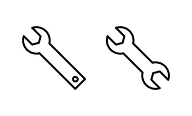 Wrench icon vector. repair icon. tools sign and symbol