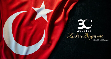30 ağustos zafer bayrami Victory Day Turkey. Translation: August 30 celebration of victory and the National Day in Turkey. celebration republic