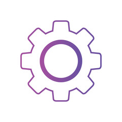 setting/gear icon gradient color for ui, social media, website Isolated on white background. Multicolor icon
