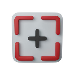 Obraz premium 3d rendering fullscreen isolated useful for user interface, apps and web design illustration