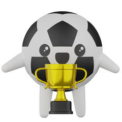 3d soccer character