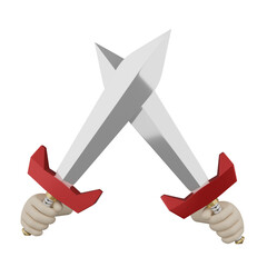 3d Hand holding sword