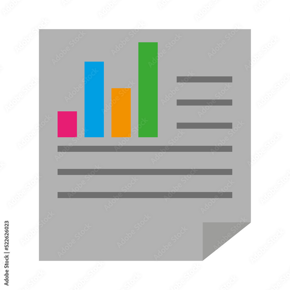 Aufkleber graph paper in flat style. brochure for leaflet design. vector illustration. stock image.