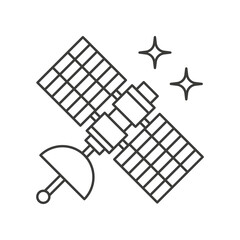Fototapeta na wymiar Satellite, cosmos concept line icon. Simple element illustration. Satellite, cosmos concept outline symbol design from space set. Can be used for web and mobile on white background