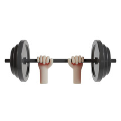 3D hand hold dumbbell gym weight