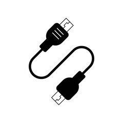 Data cable icon design isolated on white background. vector illustration